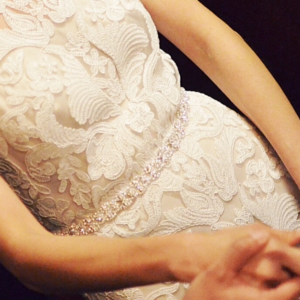 Handmade Crystal Rhinestone Wedding Sash - Picture 7 of 7